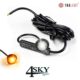Compact wit LED markeerlicht met geïntegreerde R65 Amber flitser MSV 4500W-A