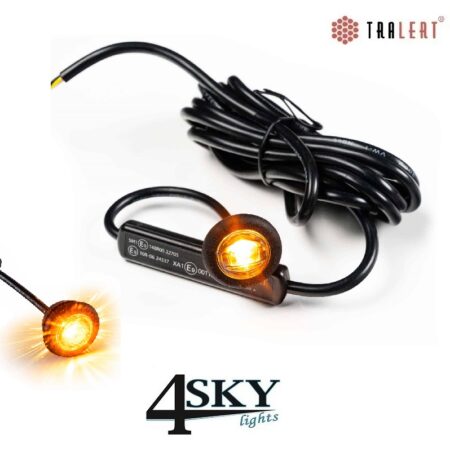 MSV-4500 serie Compact LED markeerlicht met geïntegreerde R65 Amber flitser - Tralert