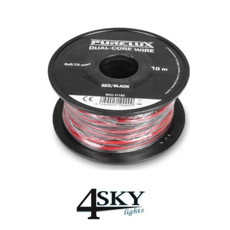2-aderige elektrische Kabel 2x 0,75 mm²