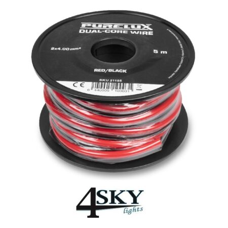 2-aderige elektrische Kabel 2x 4 mm²