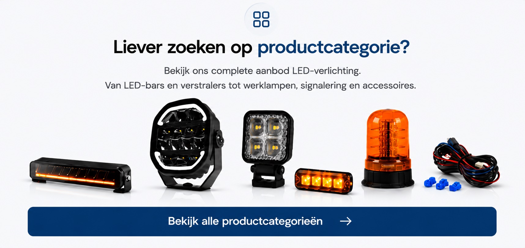 Alle product categorieen - ledbars - verstralers - werklampen