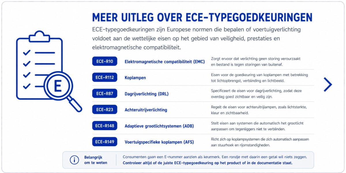 ECE R148 en ECE R149 typegoedkeuring