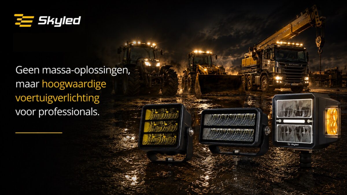 Hoogwaardige verlichting oplossing voor werkvoertuigen