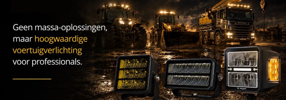Hoogwaardige verlichting oplossing voor werkvoertuigen
