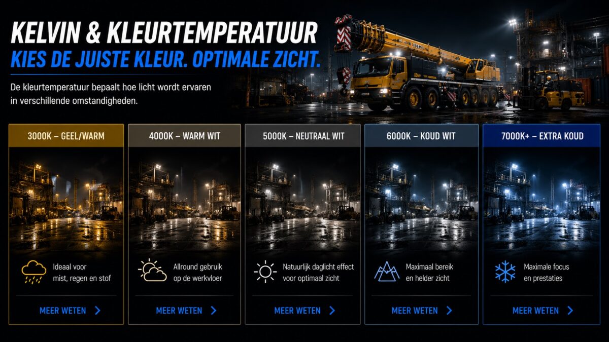 Kleurtemperatuur kelvin led werklampen - 4sky Lights