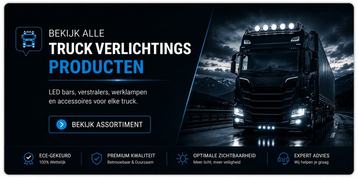 Led verlichting voor Trucks en Vrachtwagens - ledbars - led verstralers