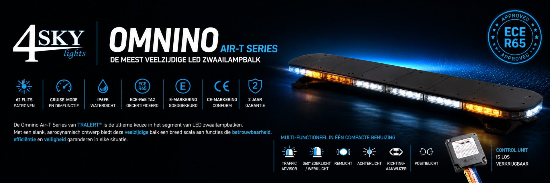 OMNINO zwaailicht balk - multi lightbat - Tralert