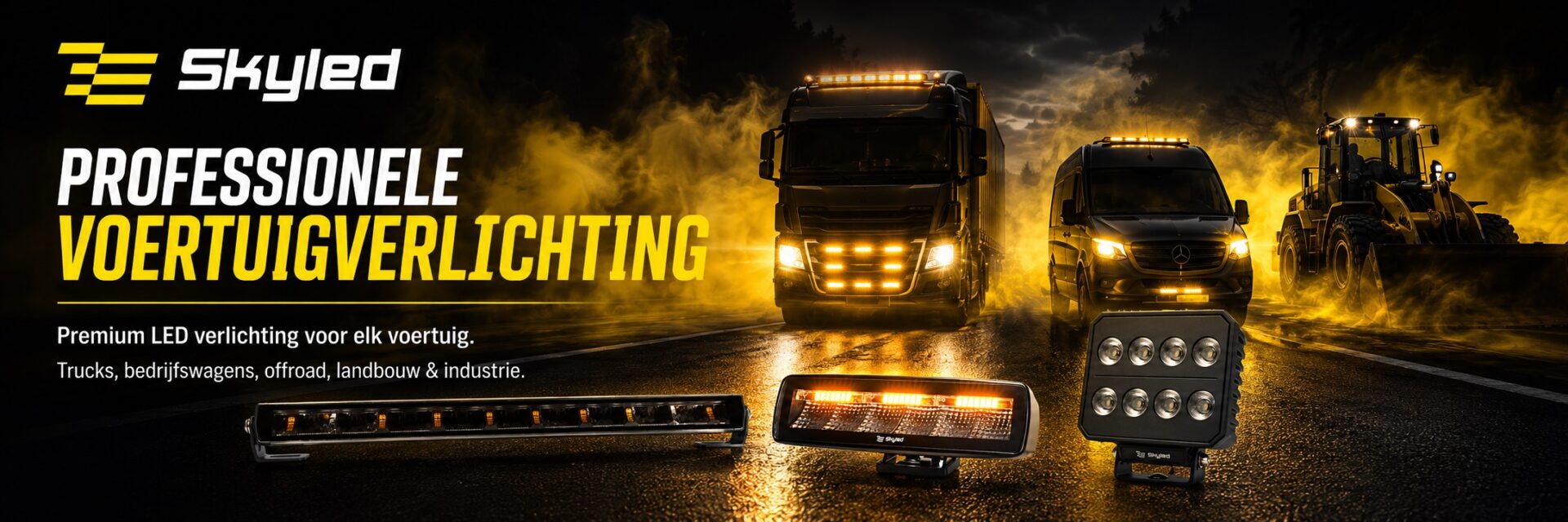 SKYLED professionele led voertuig verlichting - lightbars - verstralers - werklampen