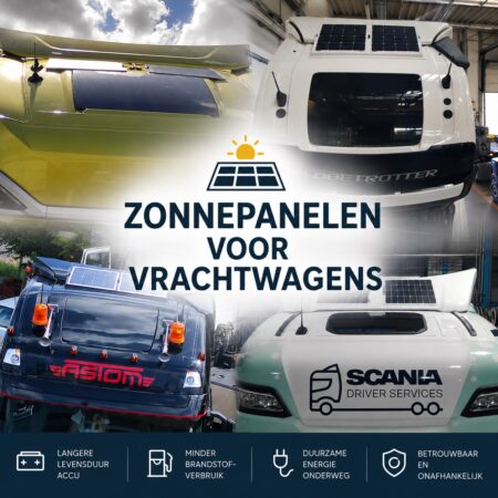 Zonnepanelen voor vrachtwagens