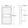 LED Compact heavy duty achterlicht 12v - IP68 | 212BAR-212BAR-5