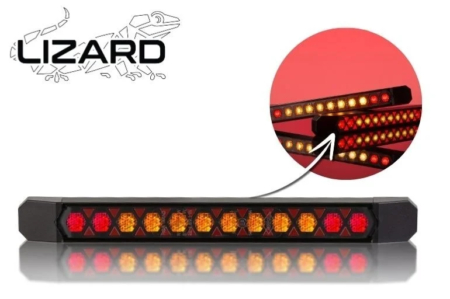 LED achterlicht Slimline universeel dynamisch knipperlicht kabel 12-24V 50cm kabel-VC-5710