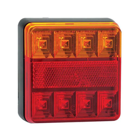 LED achterlicht compact zonder kentekenverlichting | 12v | 40cm. kabel | 101BAR-101BAR