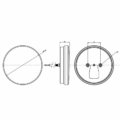 rond met dynamisch knipperlicht | 12-24v | 100cm. kabel | VC-213-VC-213-3