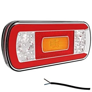 LED achterlicht zonder kentekenverlichting | 12-36v | 100cm. kabel | V10C5-610-V10C5-610