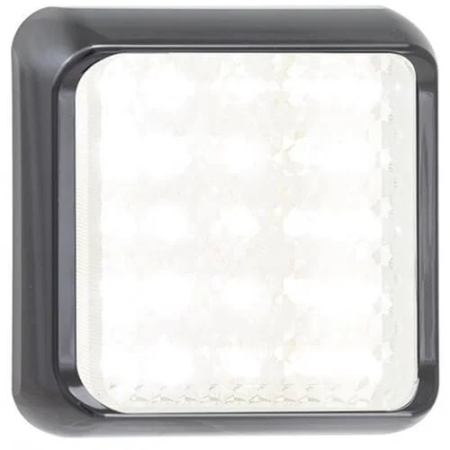 LED achteruitrijlicht met zwarte rand | 12-24v | 40cm. kabel | 80WME-80WME