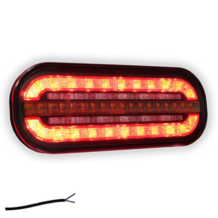 LED compact achterlicht met dynamisch knipperlicht | 12-24v | VC-320-VC-320