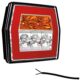 LED compact achterlicht zonder kentekenlicht | 12-36v | 100cm. kabel | V10C3-710-V10C3-710