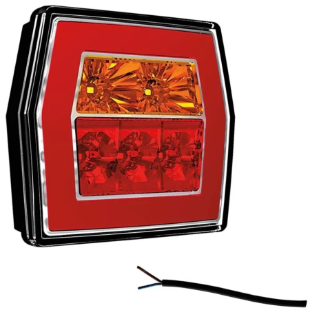 LED compact achterlicht zonder kentekenlicht | 12-36v | 100cm. kabel | V10C3-720-V10C3-720