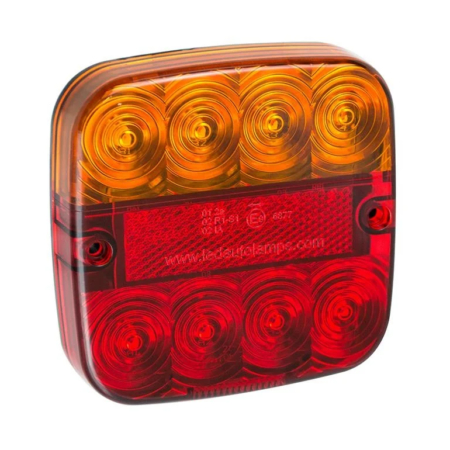 LED compact achterlicht zonder kentekenverlichting | 12-24v | 50cm. kabel | 99ARM-99ARM