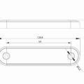 LED decoratielicht inbouw-lang blauw 12-24v 0