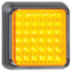LED knipperlicht met zwarte rand | 12-24v | 40cm. kabel | 80AME-80AME