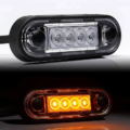 LED markeringslicht Amber | 12-24v | 50cm. kabel | MV-2400A.1-MV-2400A.1-8