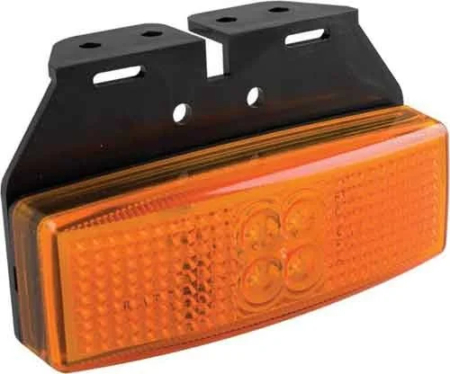 LED markeringslicht amber | 12-24v | 20cm. kabel | 1491AM-1491AM