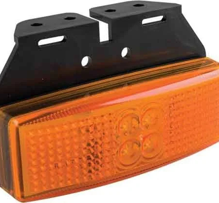 LED markeringslicht amber | 12-24v | 20cm. kabel | 1491AM-1491AM