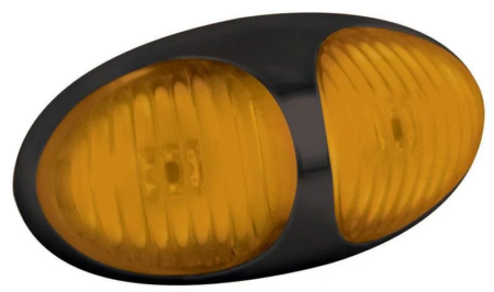LED markeringslicht amber | 12-24v | 30cm. kabel | 37AM2P-37AM2P