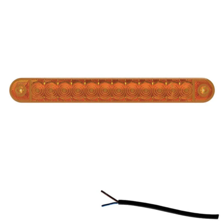 LED markeringslicht amber | 12-24v | 50cm. kabel | M10MV-800A-M10MV-800A