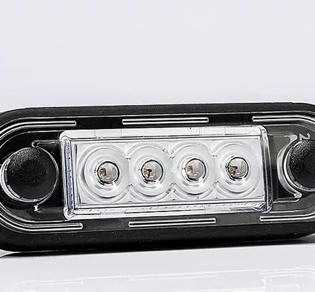 LED markeringslicht inbouw rood | 12-24v | 5m. kabel | MV-2400R-5M-MV-2400R-5M