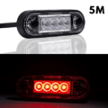 LED markeringslicht inbouw rood | 12-24v | 5m. kabel | MV-2400R-5M-MV-2400R-5M-7