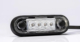 LED markeringslicht inbouw rood | 12-24v | 5m. kabel | MV-2400R-5M-MV-2400R-5M