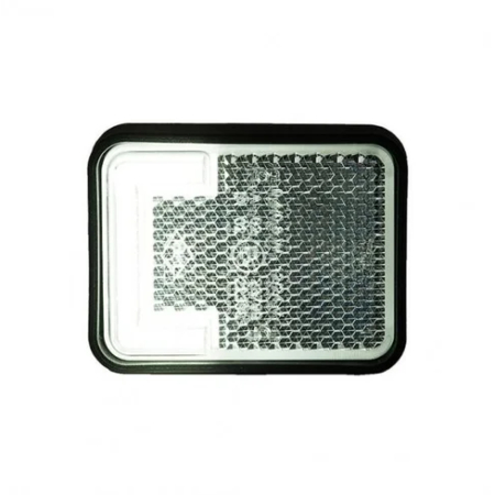 LED markeringslicht neon wit met beugel | 12-24v | 50cm. kabel | MV-3500W-MV-3500W