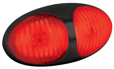 LED markeringslicht rood | 12-24v | 10cm. kabel | 37RM2P-37RM2P