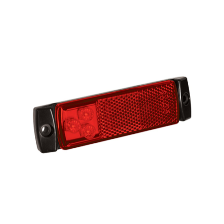 LED markeringslicht rood | 12-24v | 50cm. kabel | 129RM-129RM