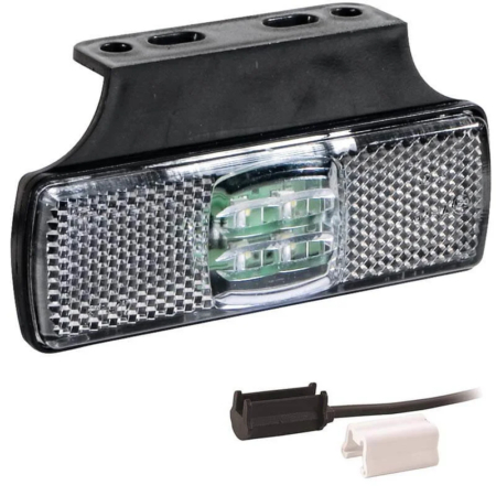 LED markeringslicht wit | 12-24v | 1