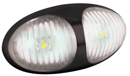 LED markeringslicht wit | 12-24v | 2-PIN connector | 37WM2P-37WM2P