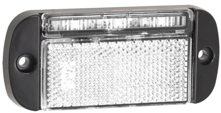 LED markeringslicht wit | 12-24v | 40cm. kabel | 44WME-44WME