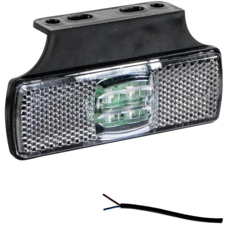LED markeringslicht wit | 12-24v | 50cm. kabel | M10MV-150W-M10MV-150W