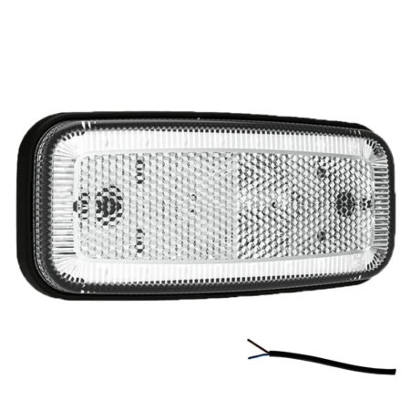 LED markeringslicht wit | 12-24v | 50cm. kabel | MV-1200W-MV-1200W