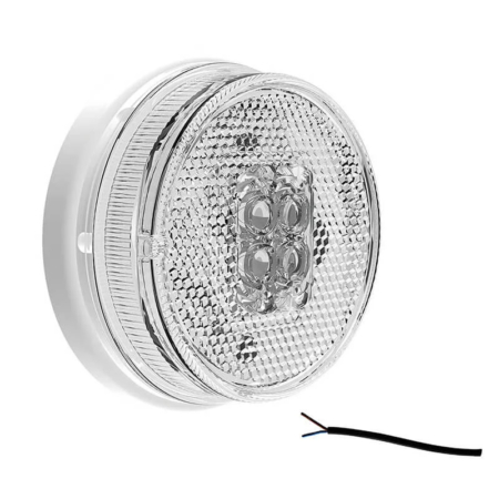 LED markeringslicht wit | 12-24v | 50cm. kabel | MV-1300W-MV-1300W