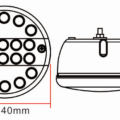 LED mist- achteruitrijlicht 12-24V zonder. kabel | 140WFSTIM-140WFSTIM-8