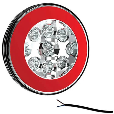 LED mistlicht met achterlicht | 12-36v | 100cm. kabel | V10C2-810-V10C2-810