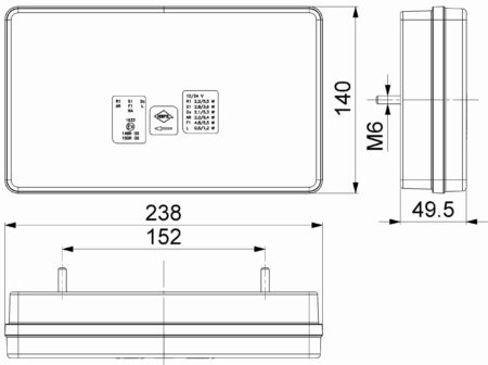 LED neon achterlicht links 12-24v 200cm kabel | VC-5101-VC-5101-10