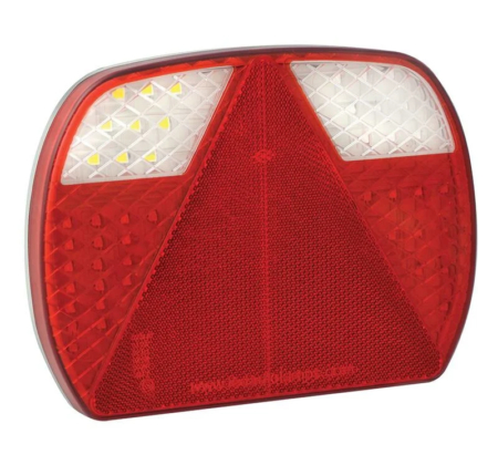 LED slimline achterlicht zonder kentekenverlichting | 12-24v | 40cm. kabel | EU200L-EU200L