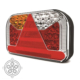Links | LED achterlicht met kentekenlicht | 12-36v | 6-PIN | V10C5-521B6-V10C5-521B6