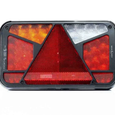 Links | LED achterlicht met kentekenlicht Canbusproof | 12v | 6-functies 6-PIN | VC-4511B6CAN-VC-4511B6CAN