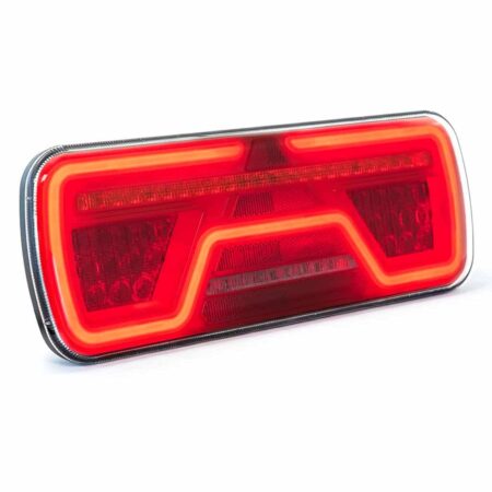 Links | LED neon achterlicht | dynamisch knipperlicht | 12-24v | 200cm. kabel | VC-2001-VC-2001