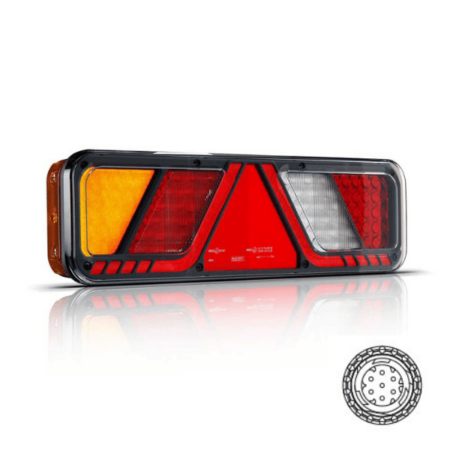 Links | LED trailerlamp canbusproof | 24v | 7-PIN AMP connector | VC-7001B7-VC-7001B7